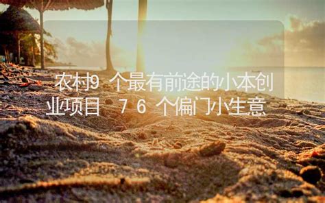 偏门生意|76个偏门小生意（盘点适合白手起家的10个小本生意…